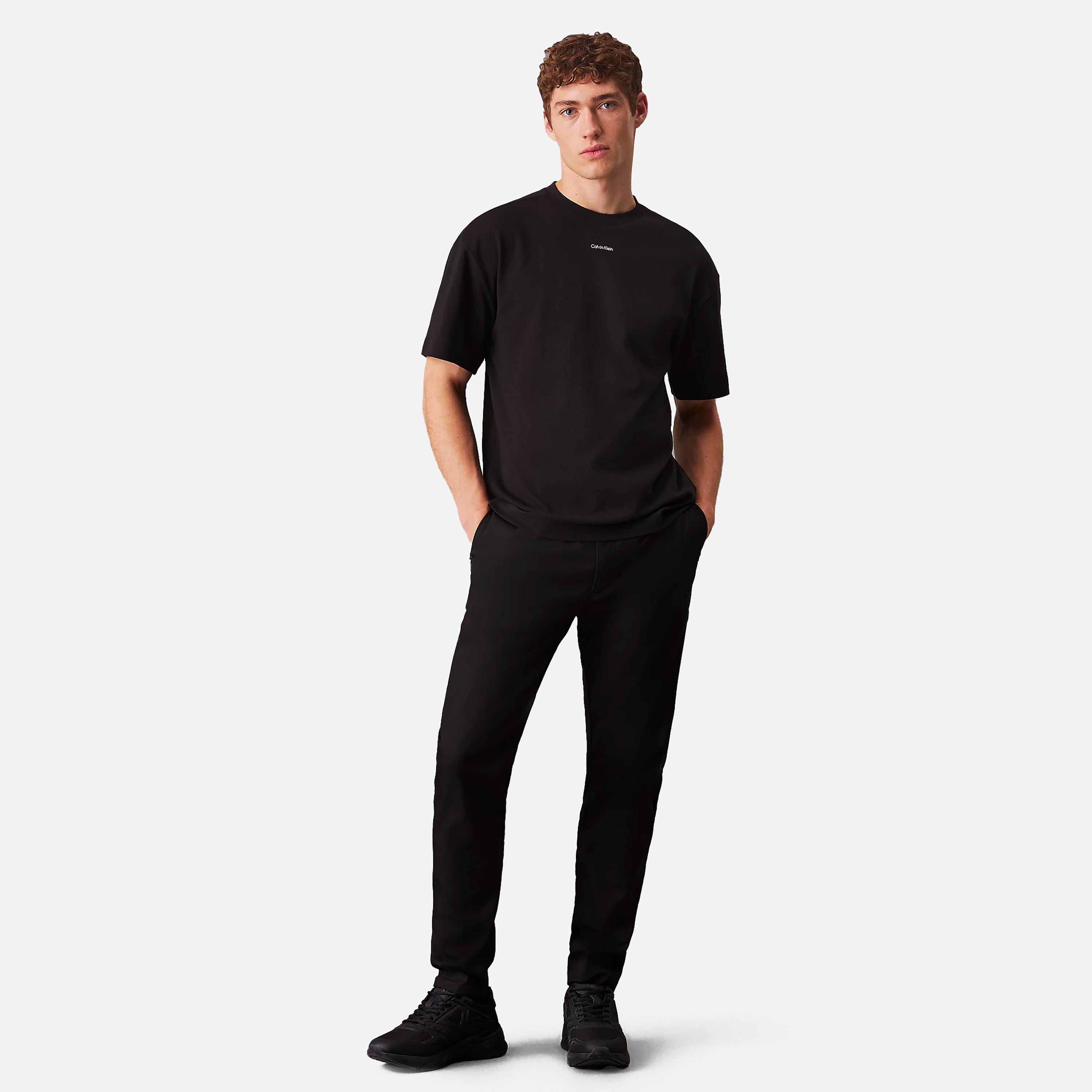 CALVIN KLEIN T-SHIRT NANO LOGO INTERLOCK