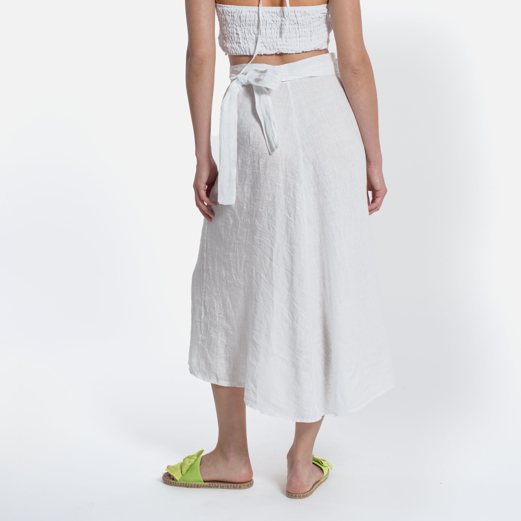 ACANFORA LINEN WALLET SKIRT