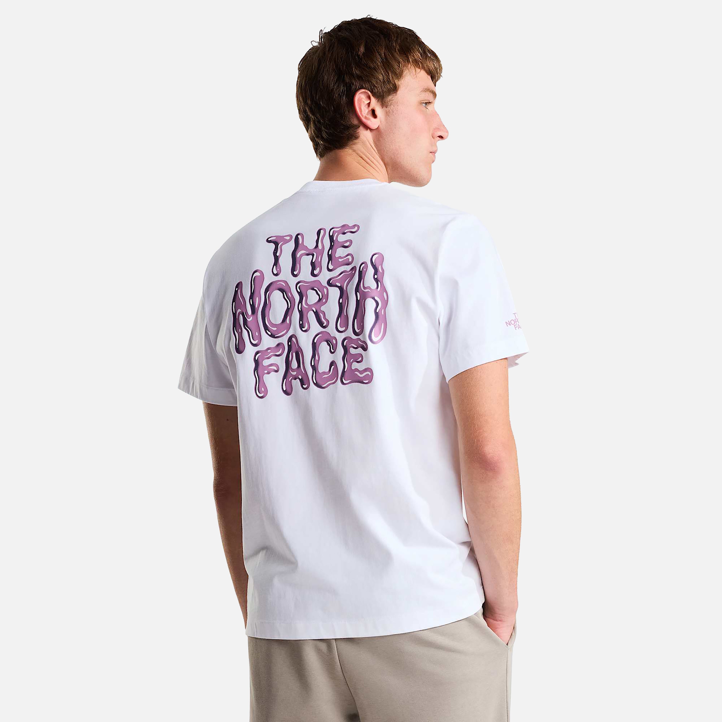 THE NORTH FACE T-SHIRT M DRIP LOGO RELAXED SHORT SLEEVE TEE-GRA