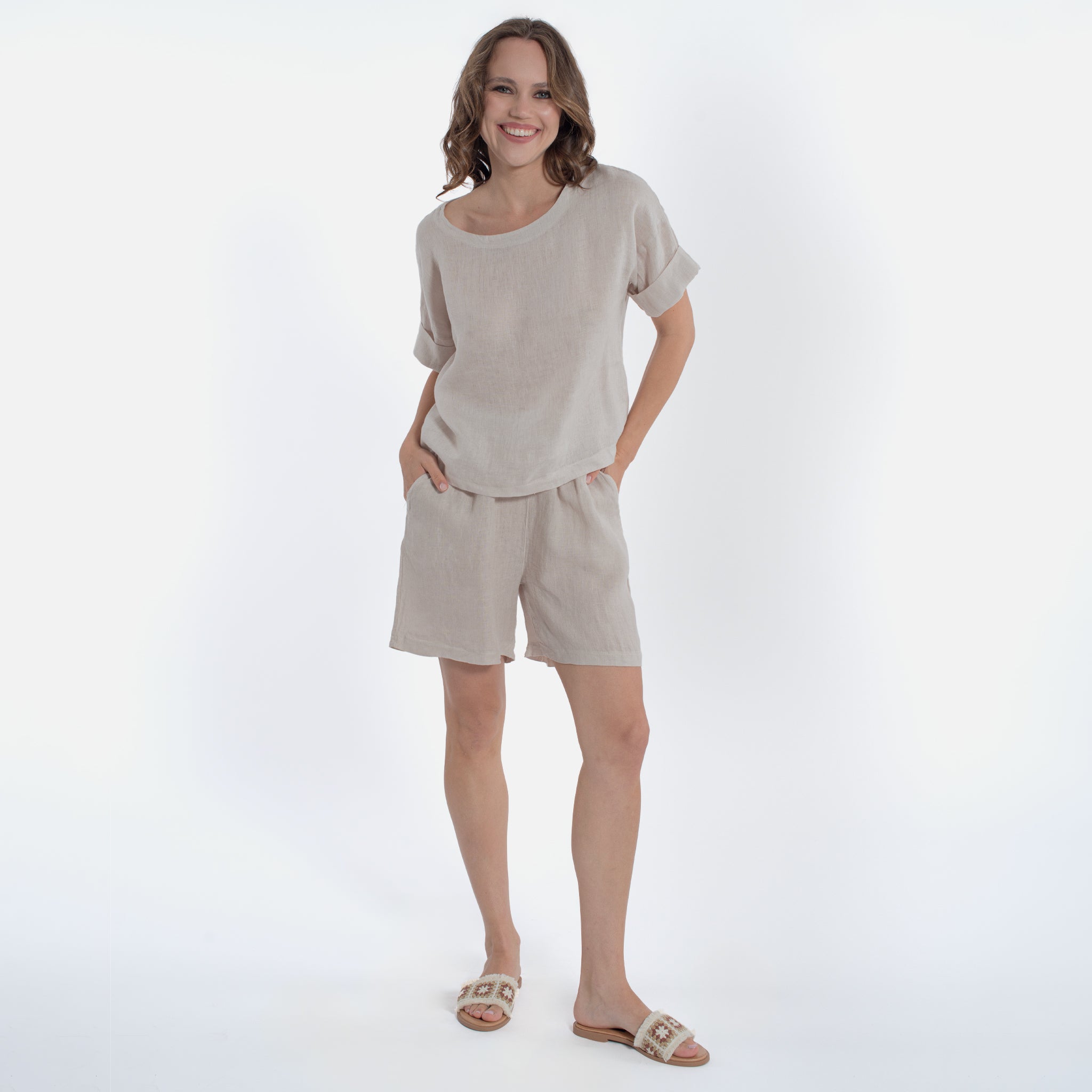 ACANFORA LINEN SHORTS