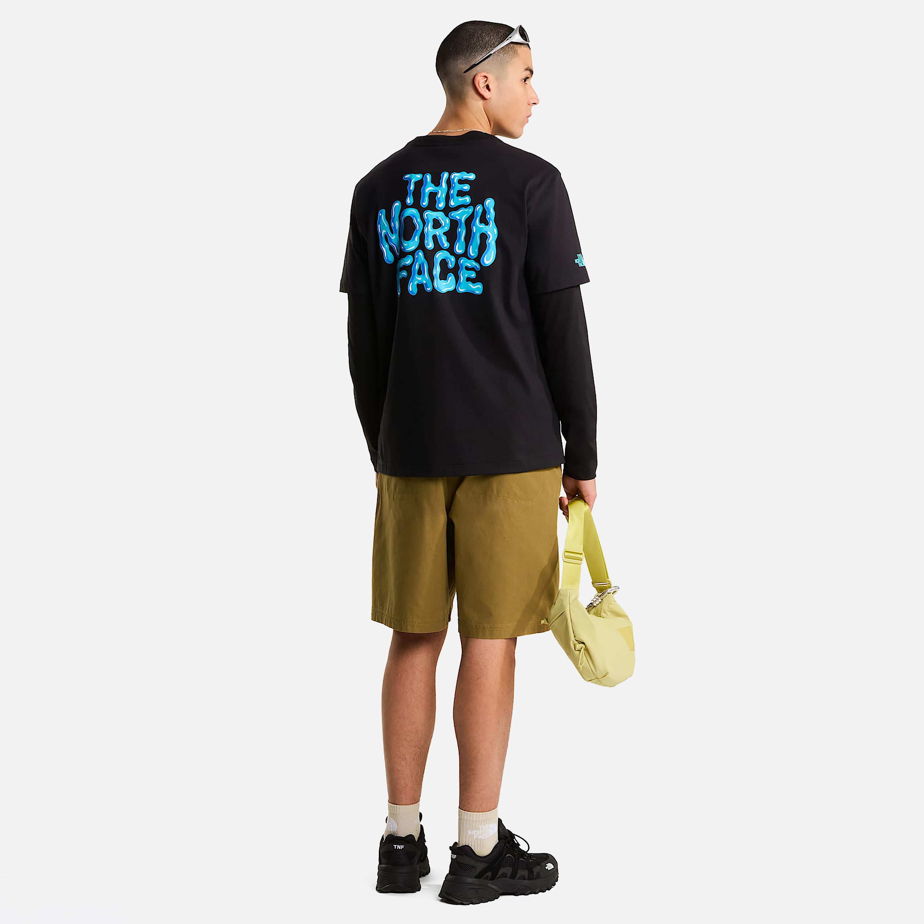 THE NORTH FACE T-SHIRT M DRIP LOGO RELAXED SHORT SLEEVE TEE-GRA