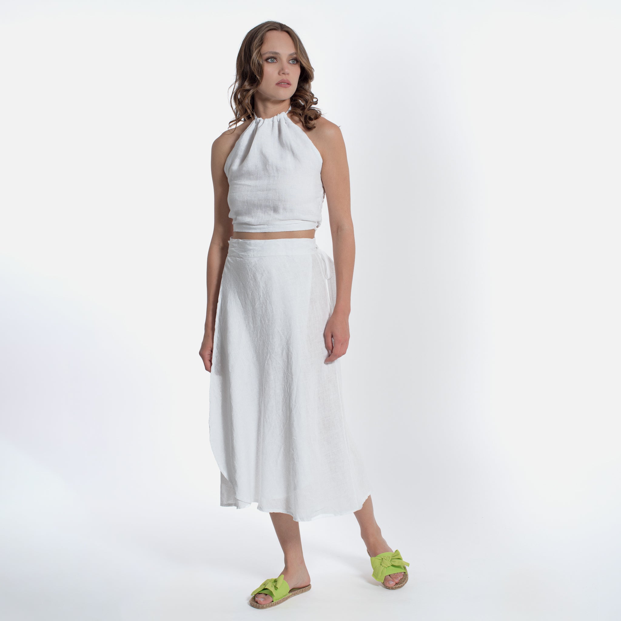 ACANFORA LINEN WALLET SKIRT