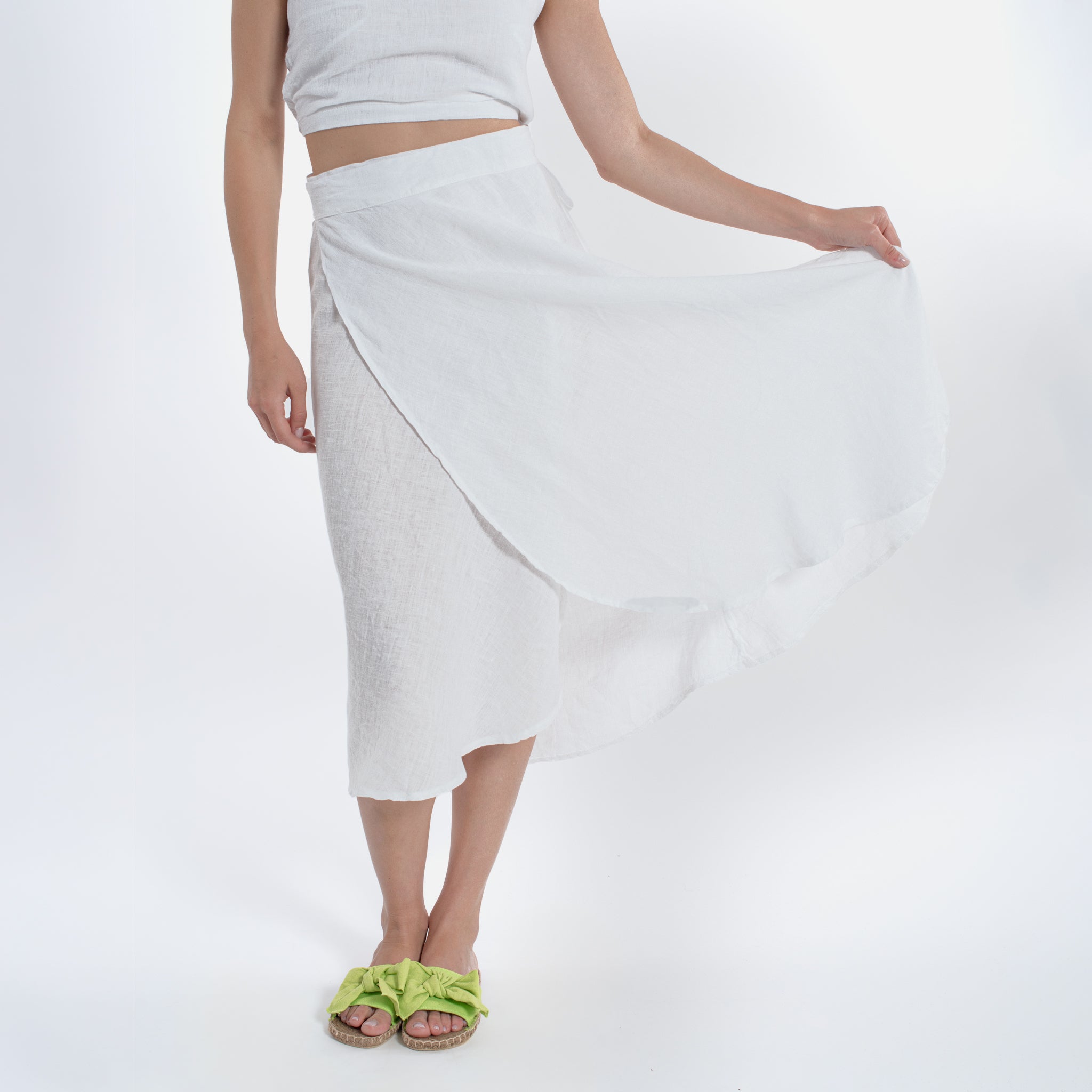 ACANFORA LINEN WALLET SKIRT