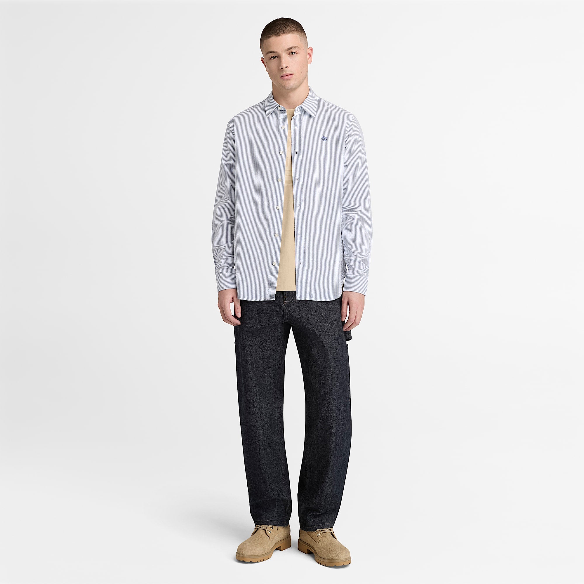 TIMBERLAND CAMICIA LS SEERSUCKER STRIPED SHIRT