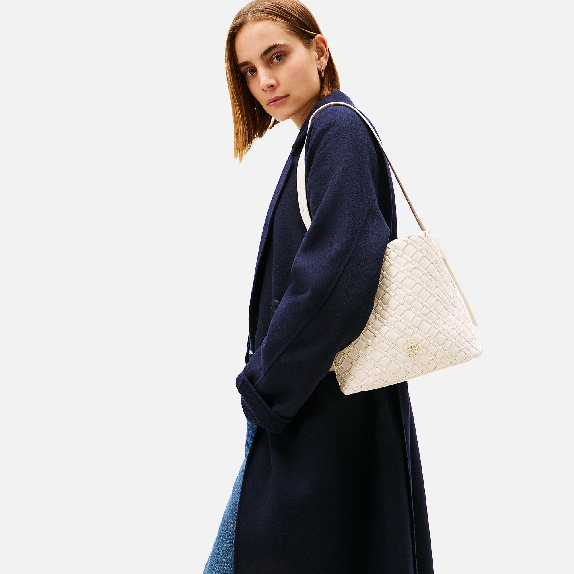 TOMMY HILFIGER BORSA TH BRAIDED SHOULDER BAG