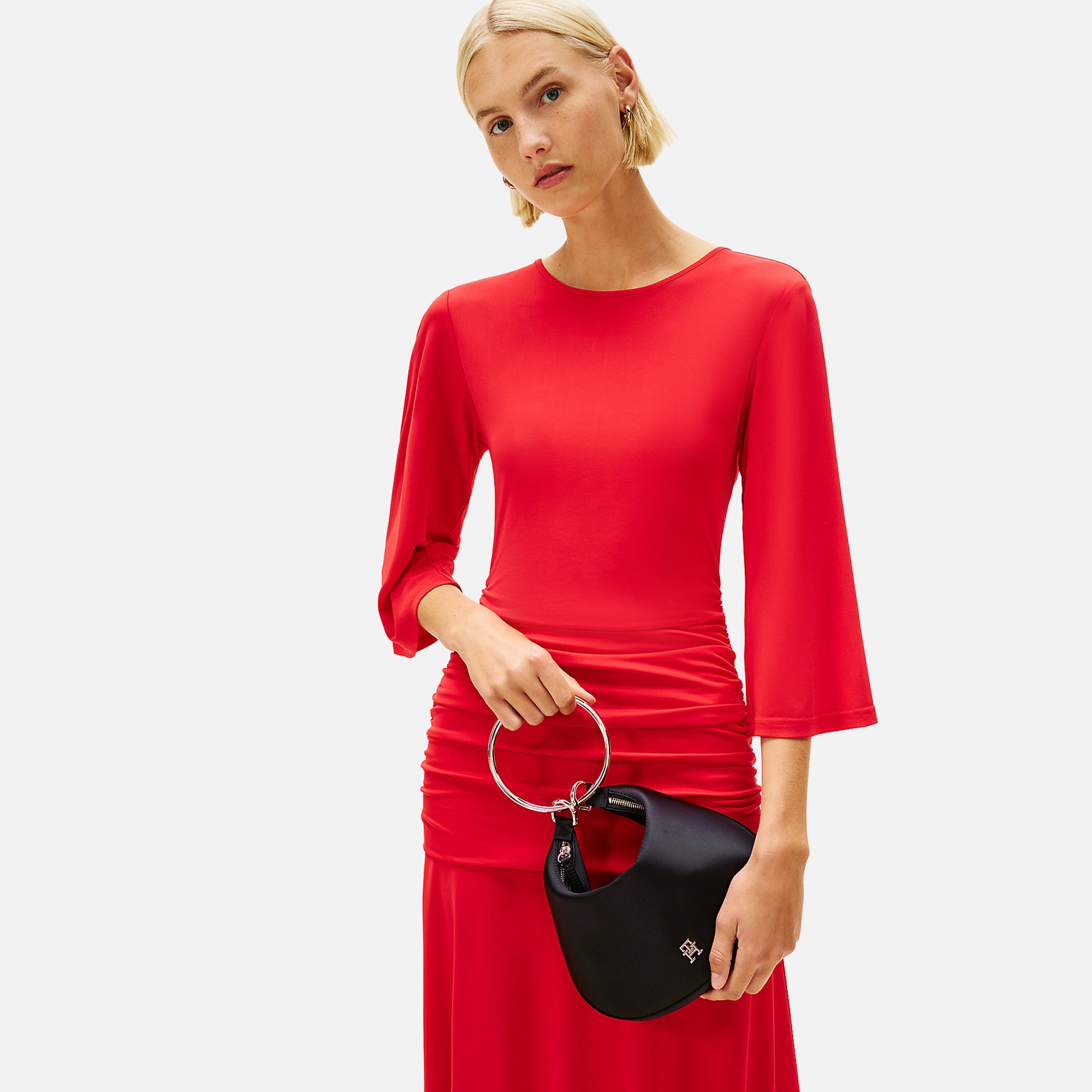 TOMMY HILFIGER BORSA TH BRIGHT BRACELET HOBO SATIN