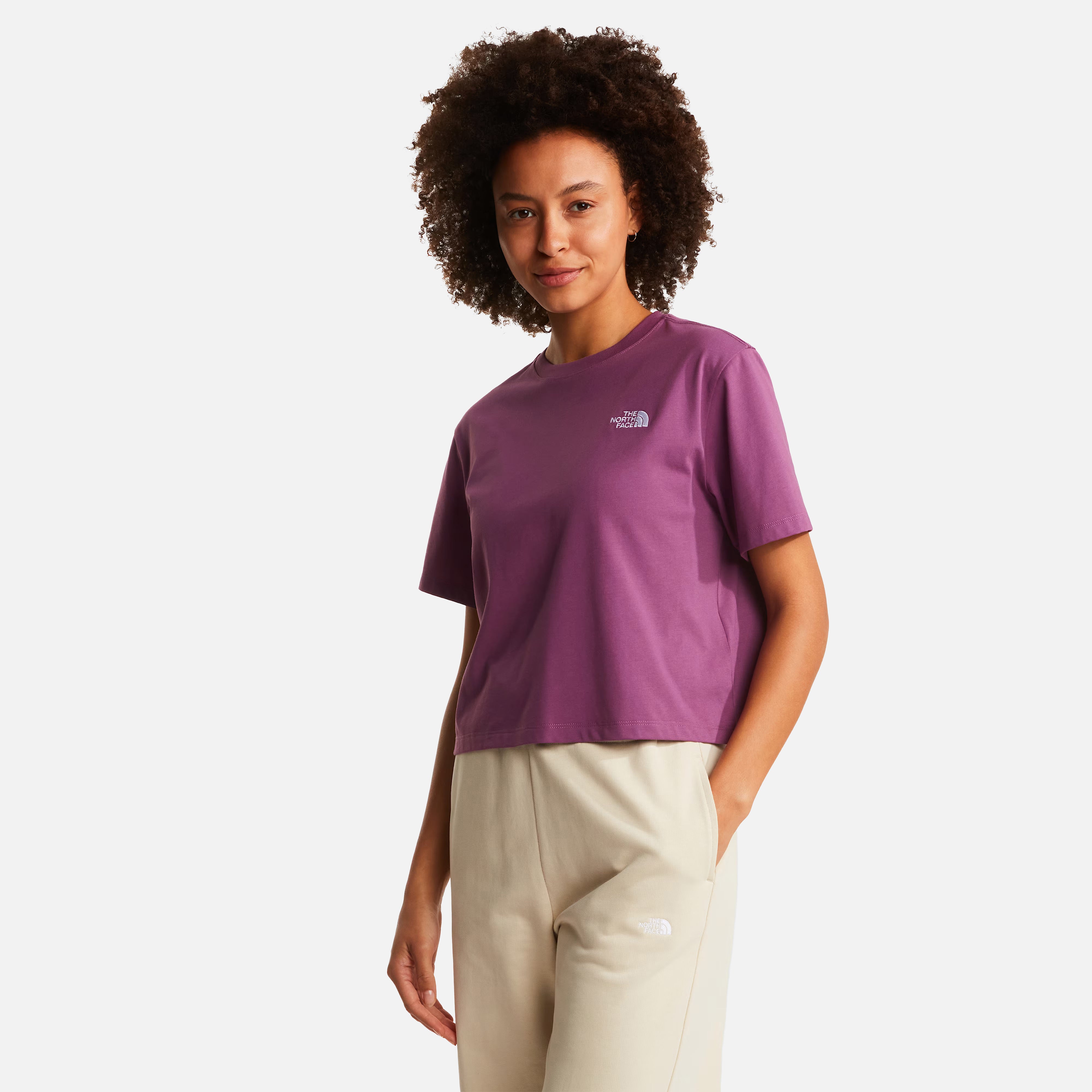 THE NORTH FACE T-SHIRT W EVOLUTION SIMPLE DOME CROP RLX SS TEE